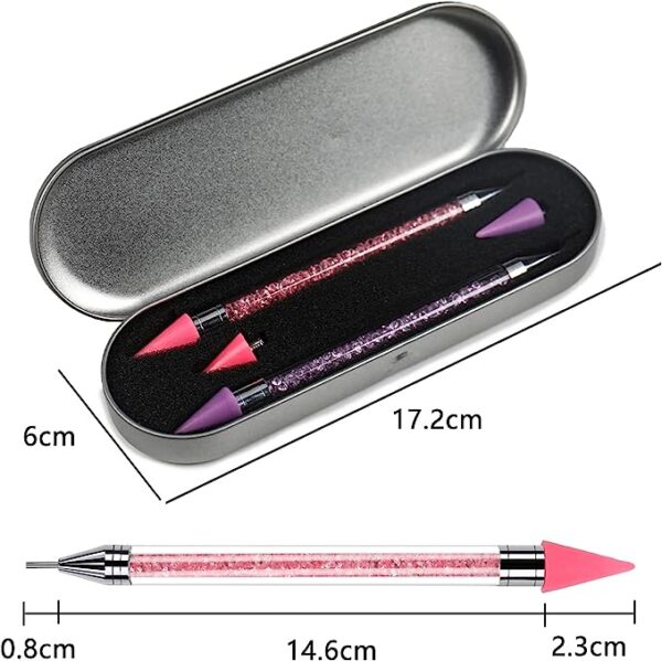 Flat back applicators - Pencil with 2 extra tips