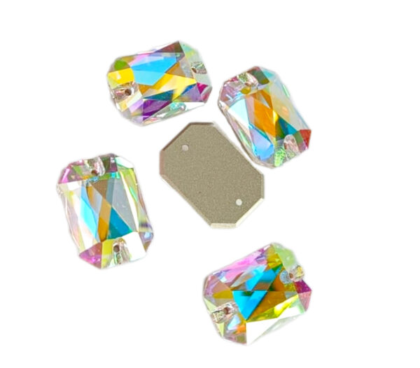 Rectangle Octagon Crystal AB